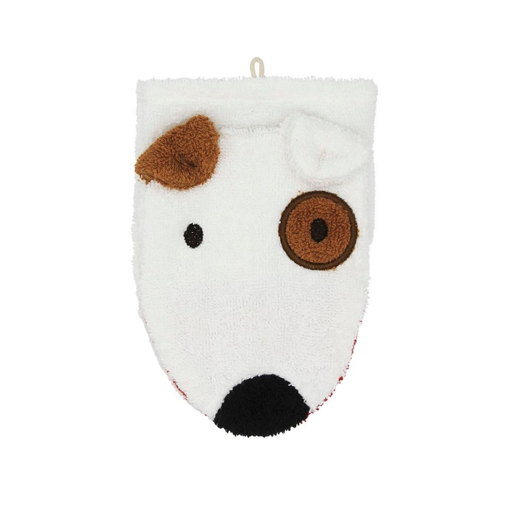 FURNIS Gant de toilette en coton BIO – Chien