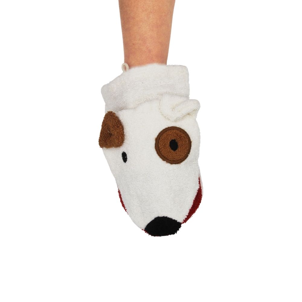FURNIS Gant de toilette en coton BIO – Chien – Image 3