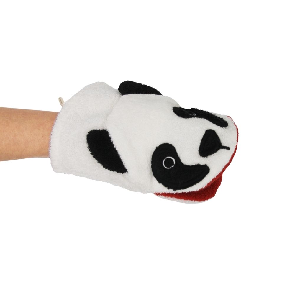 FURNIS Gant de toilette en coton BIO – Panda – Image 2