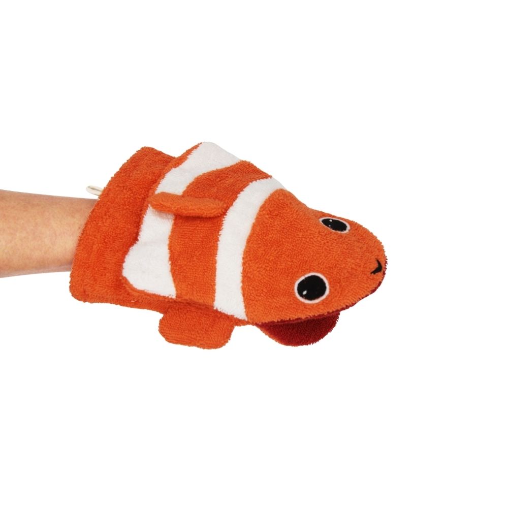 FURNIS Gant de toilette en coton BIO – Poisson clown – Image 2