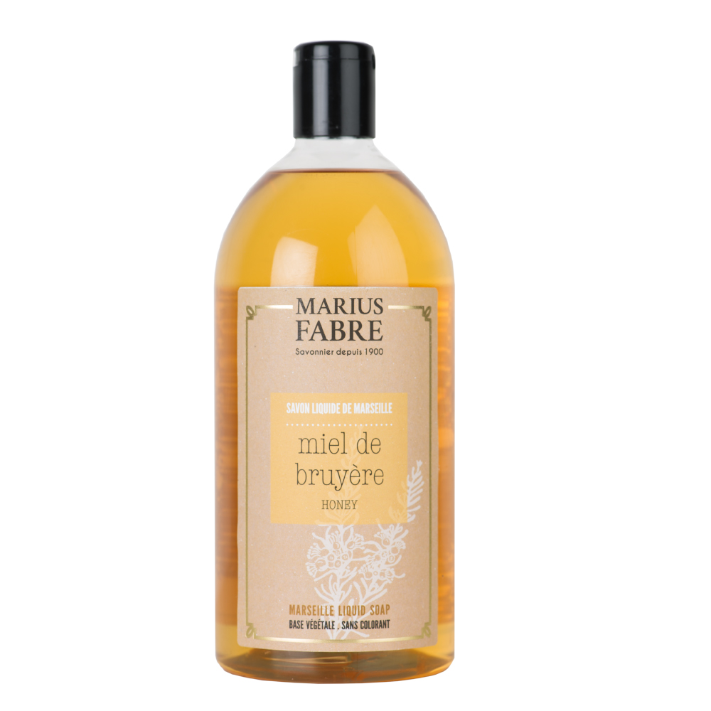 Savon liquide de Marseille Recharge 1L – Miel de bruyère