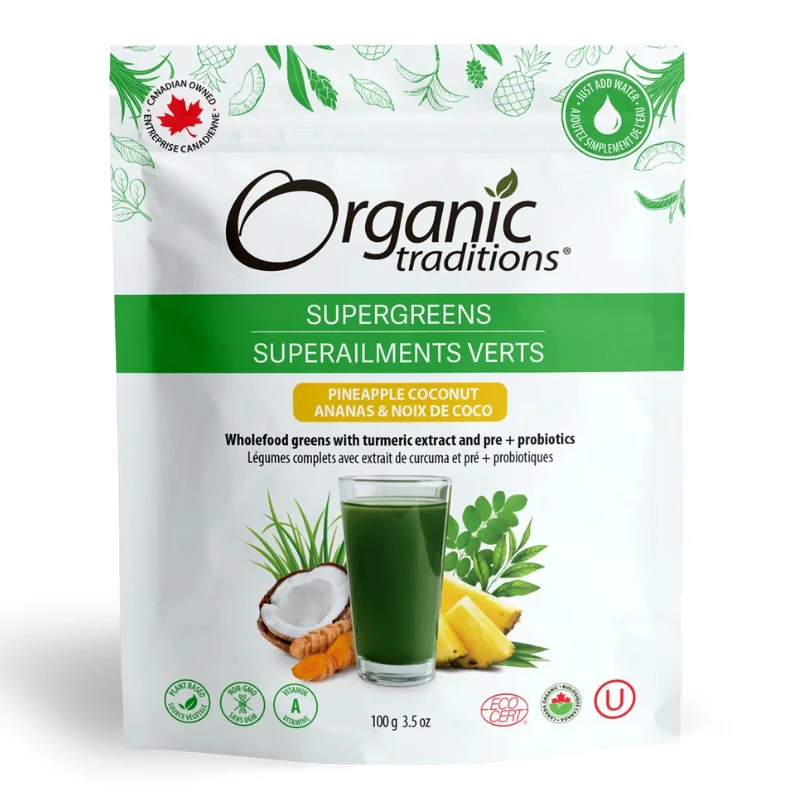 Superaliments verts - Ananas & Noix de coco