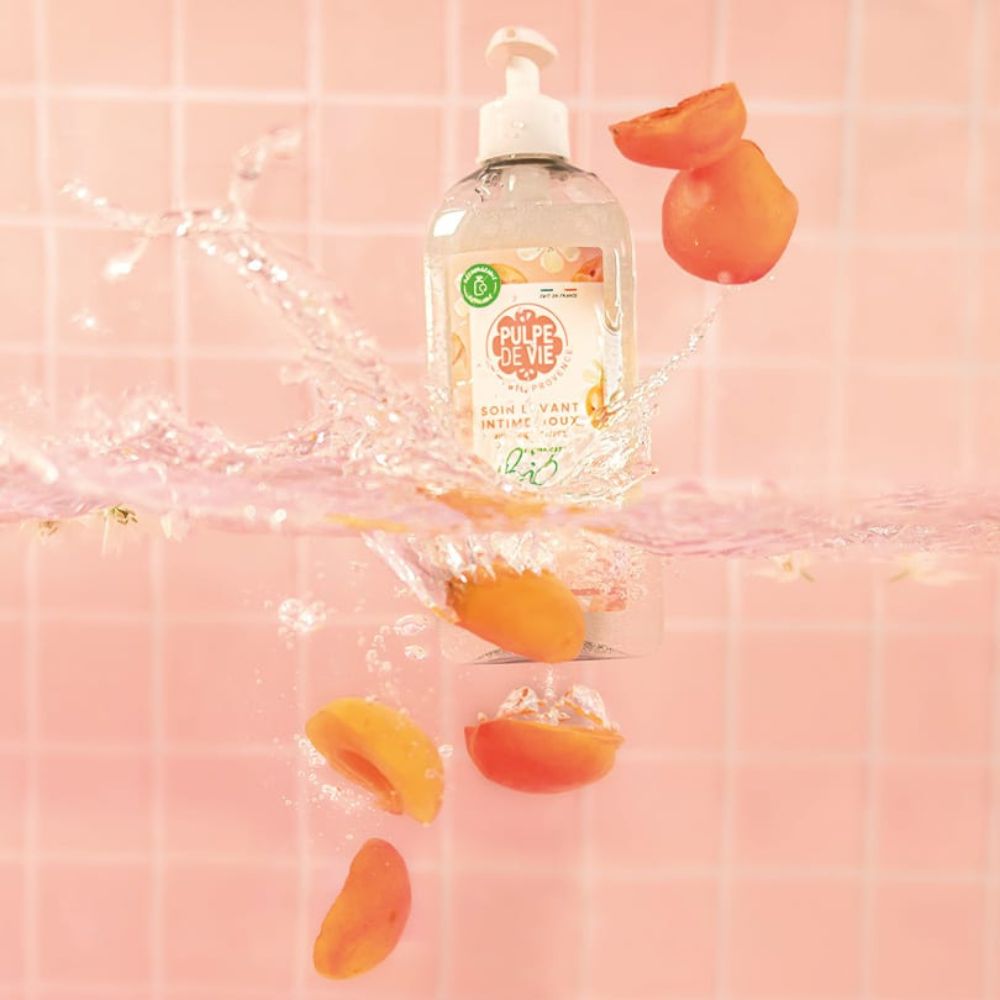 Soin lavant intime doux à l’abricot Bio – 400ml – Image 3