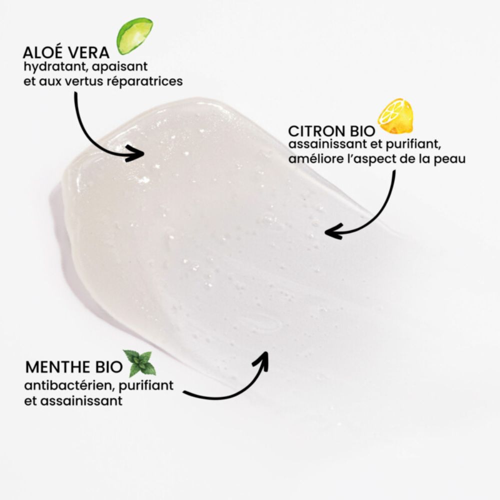 Dentifrice blancheur au citron goût de menthe naturelle – 75ml – Image 3