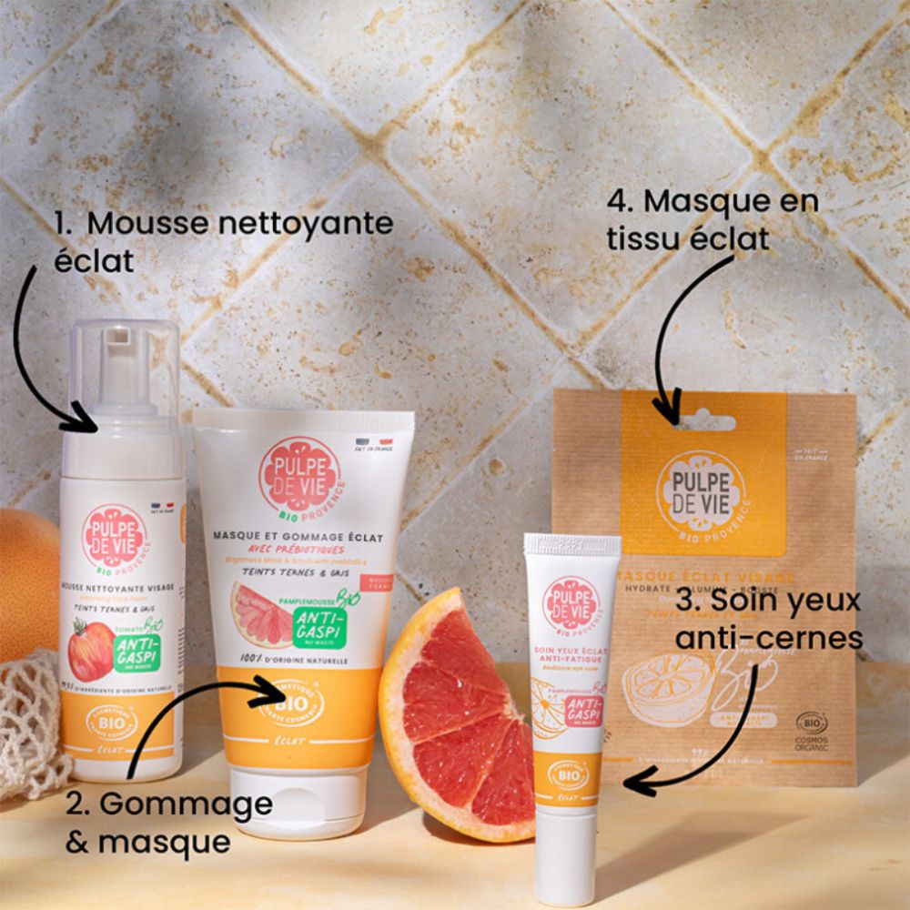 Masque éclat unitaire au pamplemousse – 15ml – Image 3