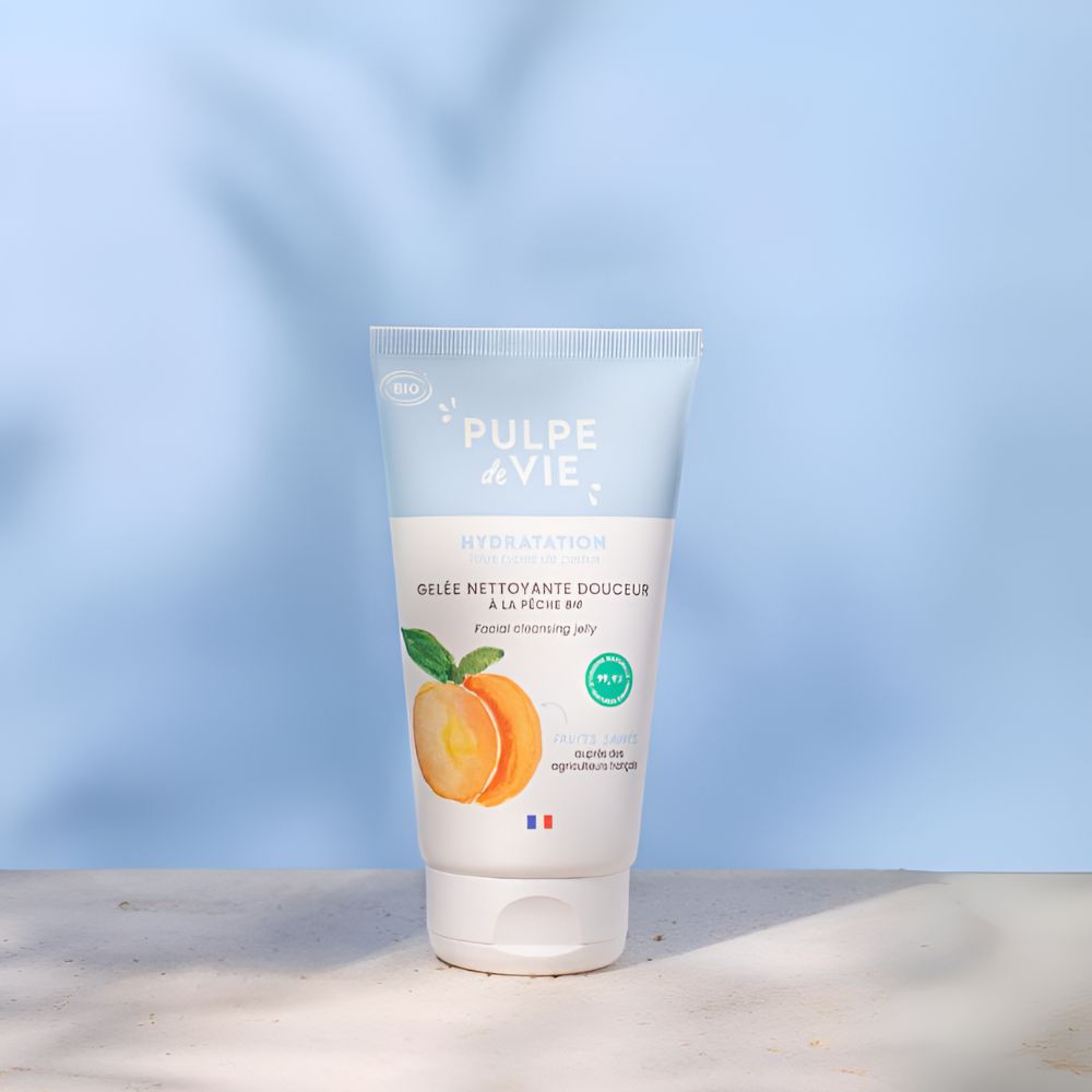 Gelée nettoyante visage à la pêche Bio – 150 ml – Image 5