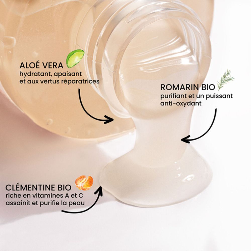 Gelée micellaire démaquillante à la clémentine Bio – 150 ml – Image 3
