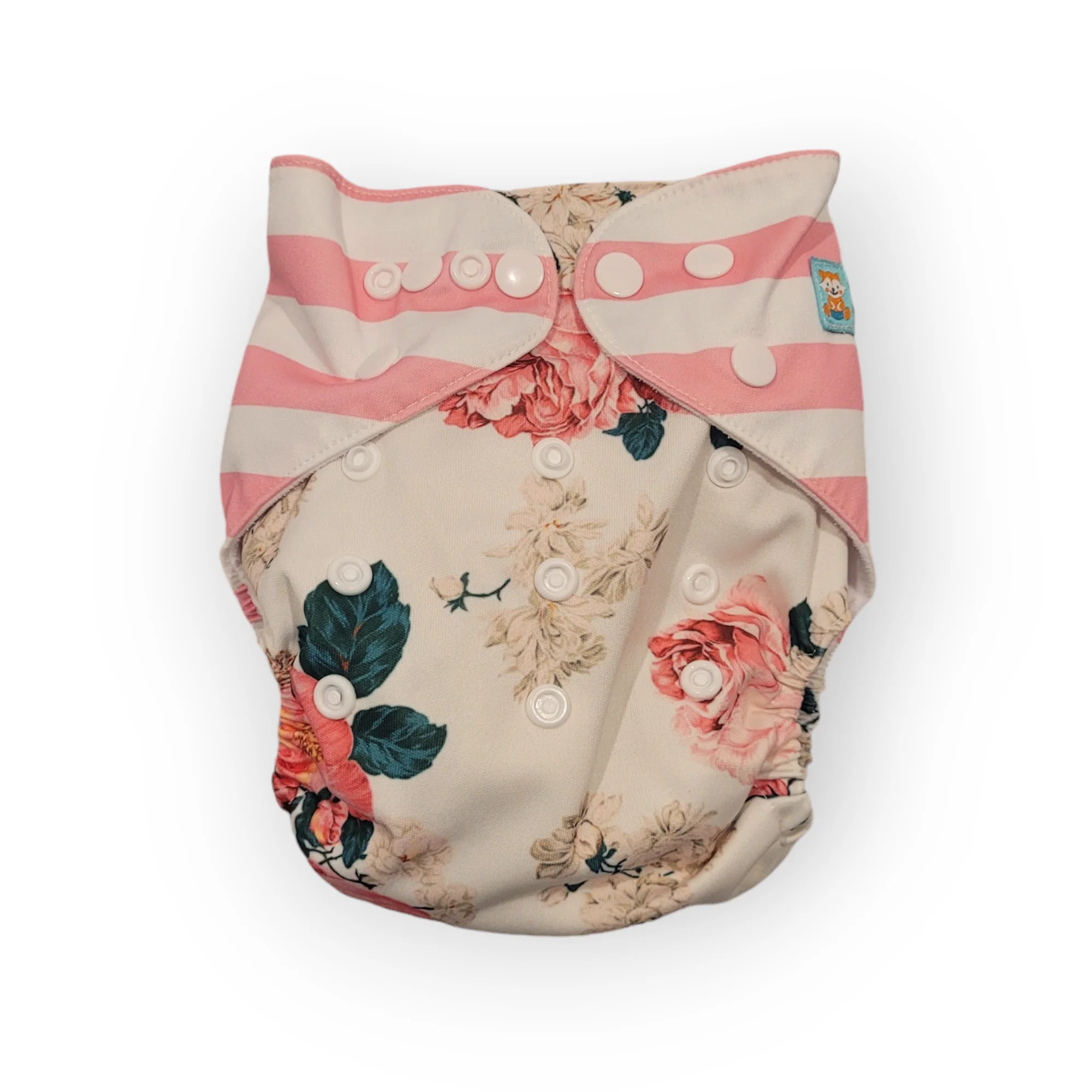 Couche À Poche | Alva Baby | Roses et rayures