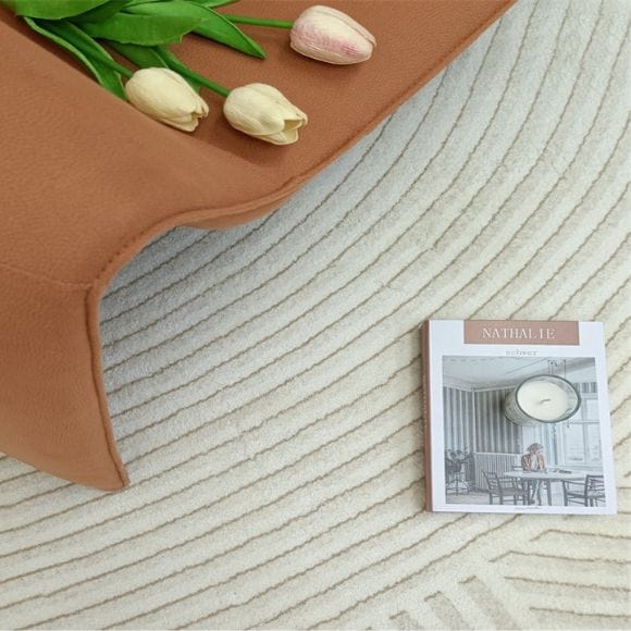 Tapis Chambre Beige Hexti – Image 4