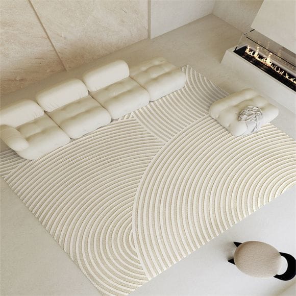 Tapis Chambre Beige Hexti – Image 2